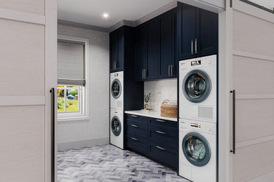 Example of a minimalist laundry room design
