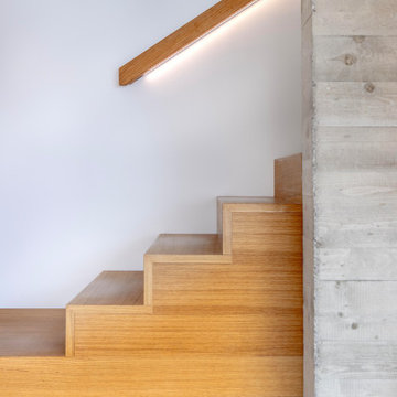 Holzhaus Siegsdorf Treppenantritt