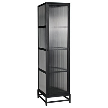 Chandler Tall Cabinet, Black Steel