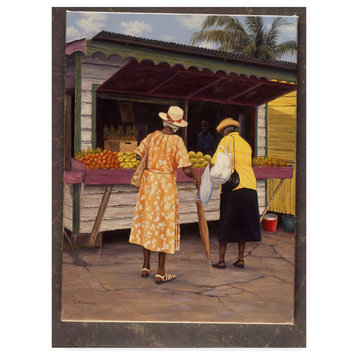 Bill Makinson 'Miss Crystal And Pearl' Canvas Art, 35"x47"