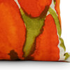 Sunset Tulip Floral Decorative Outdoor Pillow, Orange, 16"