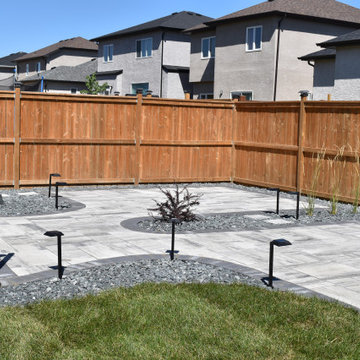 Complete Backyard Remodel - Barkman Broadway Slabs & Fresh Sod Installation