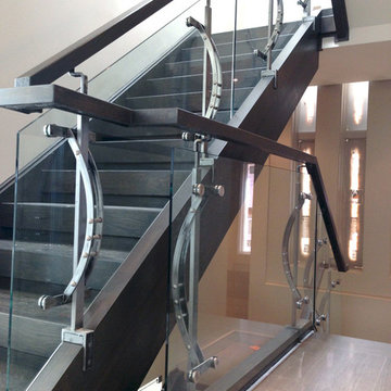 Glengowan residence interior staircase railing