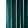 Heritage Plush Velvet Curtain Single Panel, Deep Sea Teal, 50"x84"