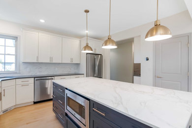 Example of a cottage kitchen design in Burlington