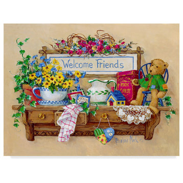 Barbara Mock ' Welcome Friends' Canvas Art