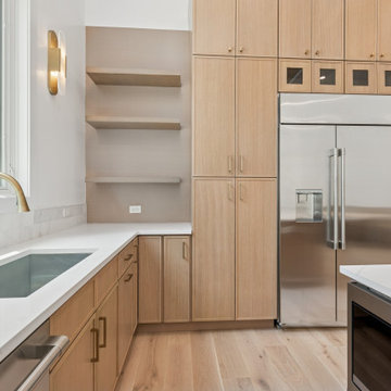 Integrated Kitchen Wall with Hidden Storage & Everyday Function