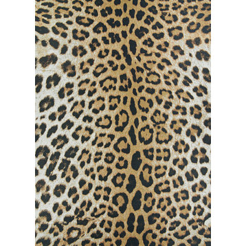 Couristan Dolce Amur Leopard New Gold Indoor/Outdoor Area Rug, 4'x5'10"