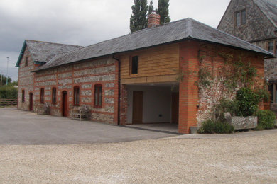 This is an example of a country house exterior in Wiltshire.