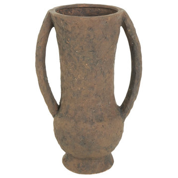 Rustic Dark Brown Ceramic Vase 564125