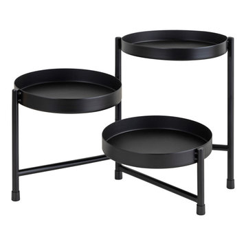 Finn Tiered Tabletop Planter, Black
