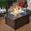 Outdoor Great Room Grandstone Fire Pit Table With British Copper Granite Top
