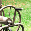 36"H 250 ft. Steel Gray 4-Wheel Garden Hose Reel Cart