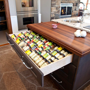 Transitional Lakefront Country Kitchen