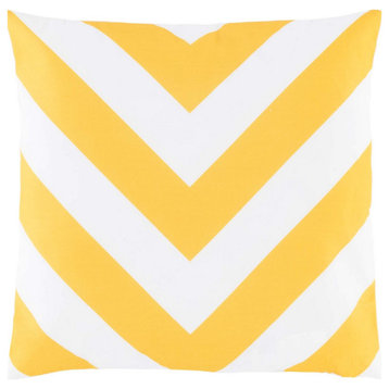 Safavieh Kadyn Outdoor Pillow Yellow 18" X 18"