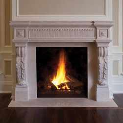 Inverness Stone Fireplace Mantel - Indoor Fireplaces