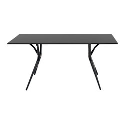 Kartell - Kartell Spoon Table, 80 inches, Black - Desks And Hutches
