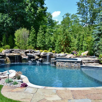 Pool and Waterfall in Natural Setting