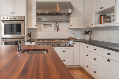 Inspiration for a mid-sized contemporary kitchen remodel in DC Metro