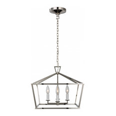 Darlana Lantern Pendant, 4-Light, Polished Nickel, 16"W (CHC 4190PN CU4CY)