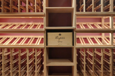 Example of a classic wine cellar design in Melbourne