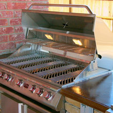 barbeque and counter