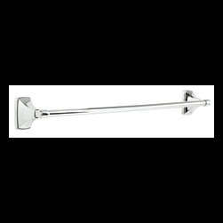 24" Polished Chrome Towel Bar Clarendon BH2650426 - Towel Bars