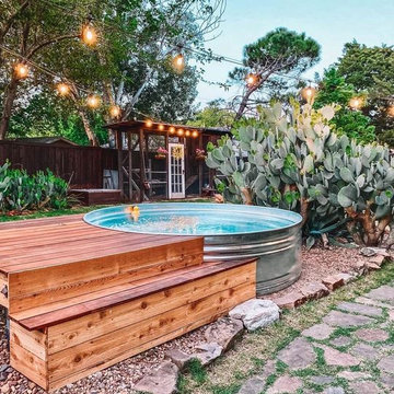 Stock Tank Pool and Deck