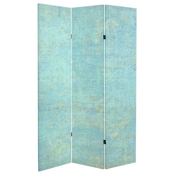 6' Tall Double Sided Voice of the Sky Canvas Room Divider