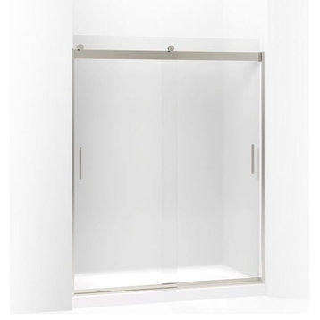 Kohler Levity Sliding Shower Door, 74" H X 56-5/8 - 59-5/8" W, Matte Nickel