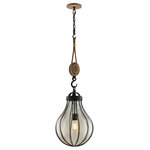 Troy Lighting - Murphy, Pendant, 13", Clear Seeded Glass - Incandescent Lamping - For over 50 years, Troy Lighting has transcended time and redefined handcrafted workmanship with the creation of strikingly eclectic, sophisticated casual lighting fixtures distinguished by their unique human sensibility and characterized by their design and functionality.