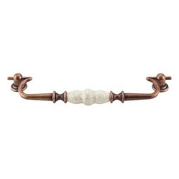 Top Knobs Chateau Collection Drop Pull Handles 8 7/8" Old English Copper and Bon - Cabinet And Drawer Handle Pulls