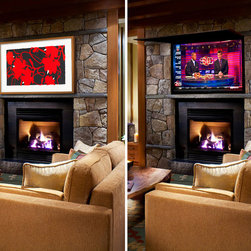 Hidden Behind Artwork - Entertainment Centers And Tv Stands