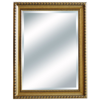 Antique Framed Beveled Wall Mirror 24"x36", Antique Gold