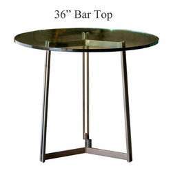 Kern Bar Height Table with 36in. Diameter Top by Charleston Forge - Indoor Pub And Bistro Tables