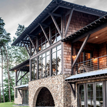 Modern Rustic Lake House