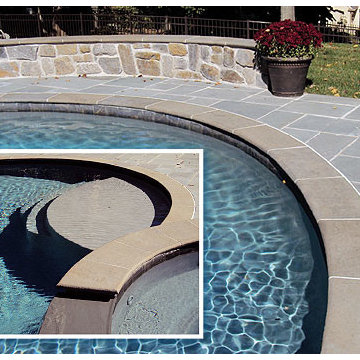 Radius Curved Pool Coping Bluestone