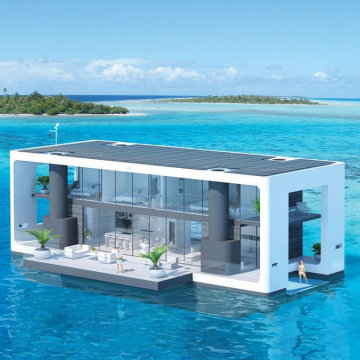 Incredible Modern Floating Home With Solar Panels