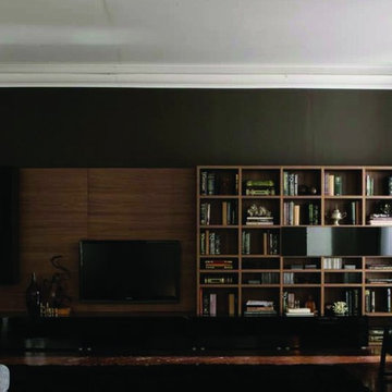 Logo 221 Wall Unit with Bookcase System by Sangiacomo, Italy