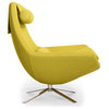 Retropolitan Modern Cashmere Lounge Wing Chair, Dijon
