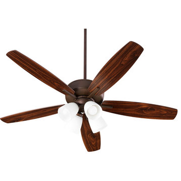 Breeze Quorum Home Collection Ceiling Fan in Oiled Bronze