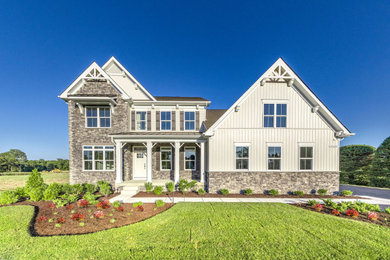 Example of a beach style exterior home design in Baltimore