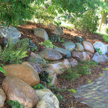 Boulder Wall & Shade Garden