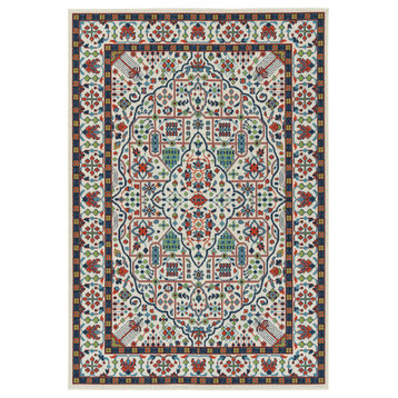 Kaleen Sunice Collection Collection Rug, Ivory 5'x7'6"