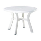 Compamia Truva Outdoor Dining Table, White