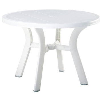 Compamia Truva Outdoor Dining Table, White