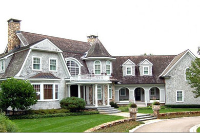 Transitional exterior home idea in Boston