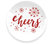 Holiday Cheers Coupe 8.5" Salad Plate, Set Of 4