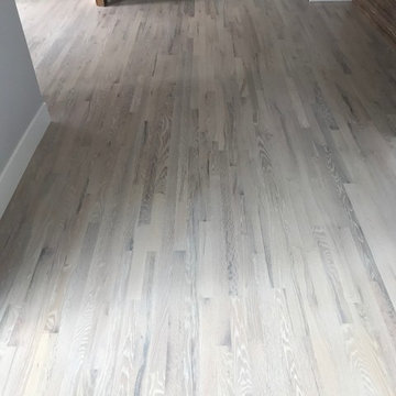 Red Oak finished with Bona craft oil Frost and 2 coats of Bona Traffic HD