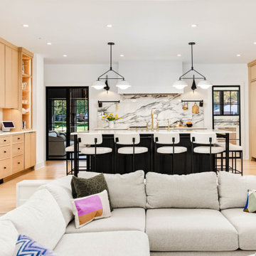 California Modern White Oak Kitchen